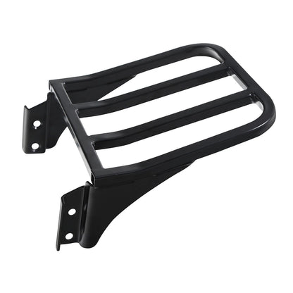 Black Detachable Rear Backrest Luggage Rack for Harley Dyna FXD FXDB (2006-2023)