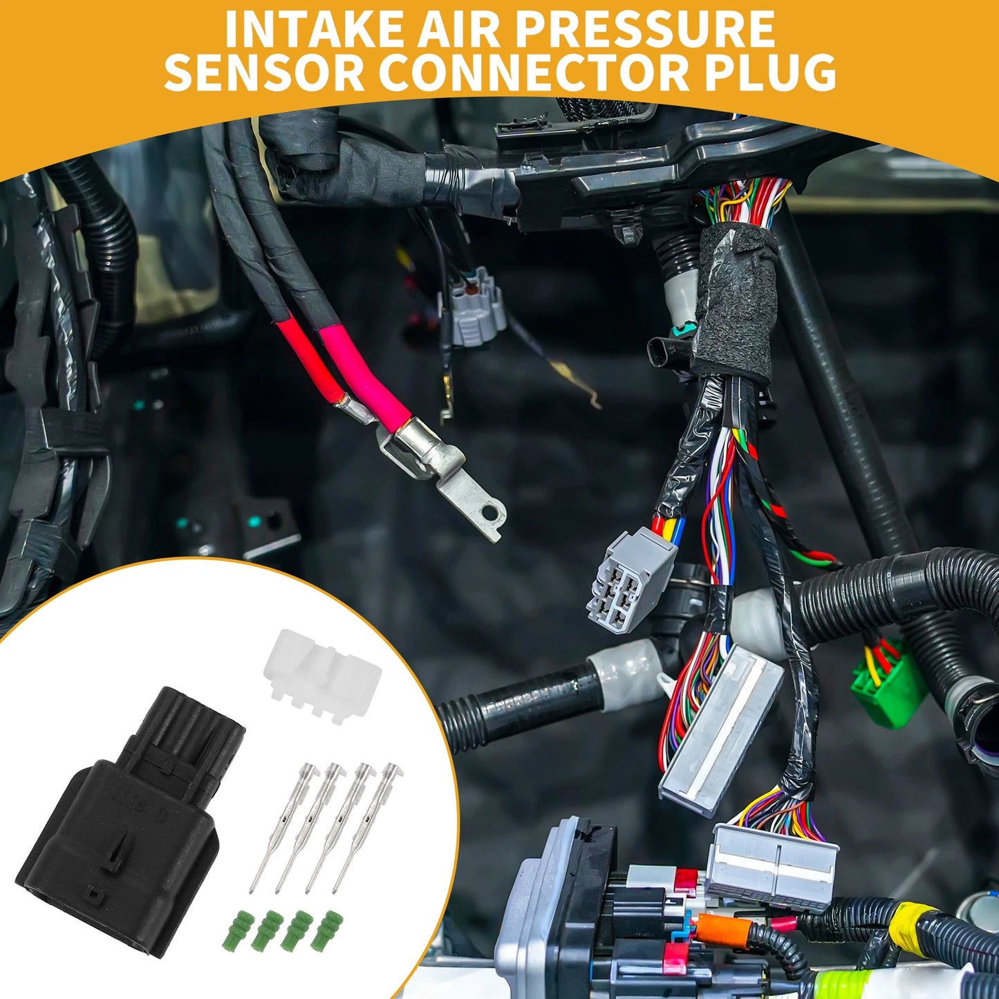 4 Pin Intake Air Pressure Sensor Connector for Nissan