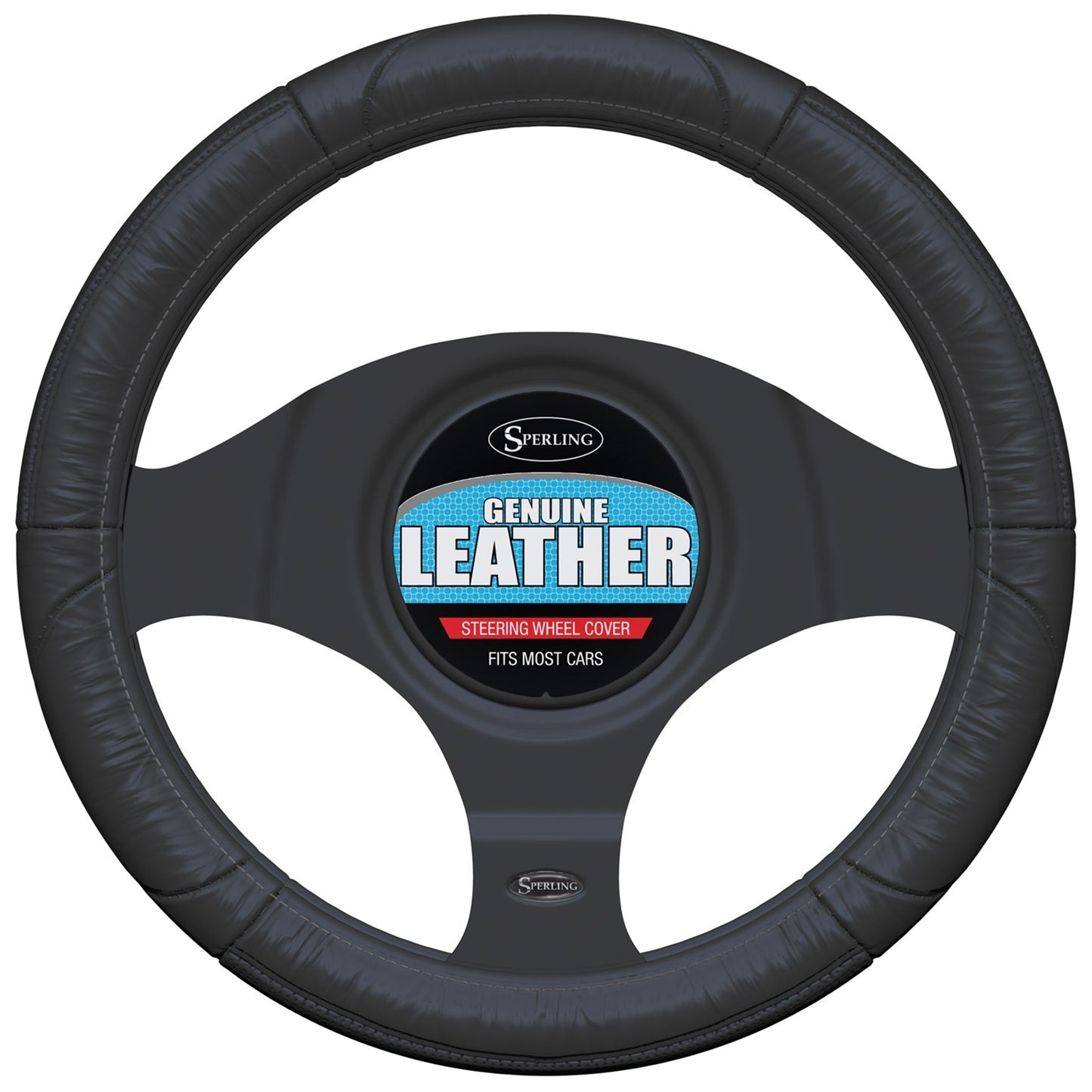 Leather Steering Wheel Cover for Universal Fit Standard Wheels