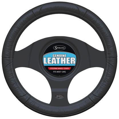 Leather Steering Wheel Cover for Universal Fit Standard Wheels