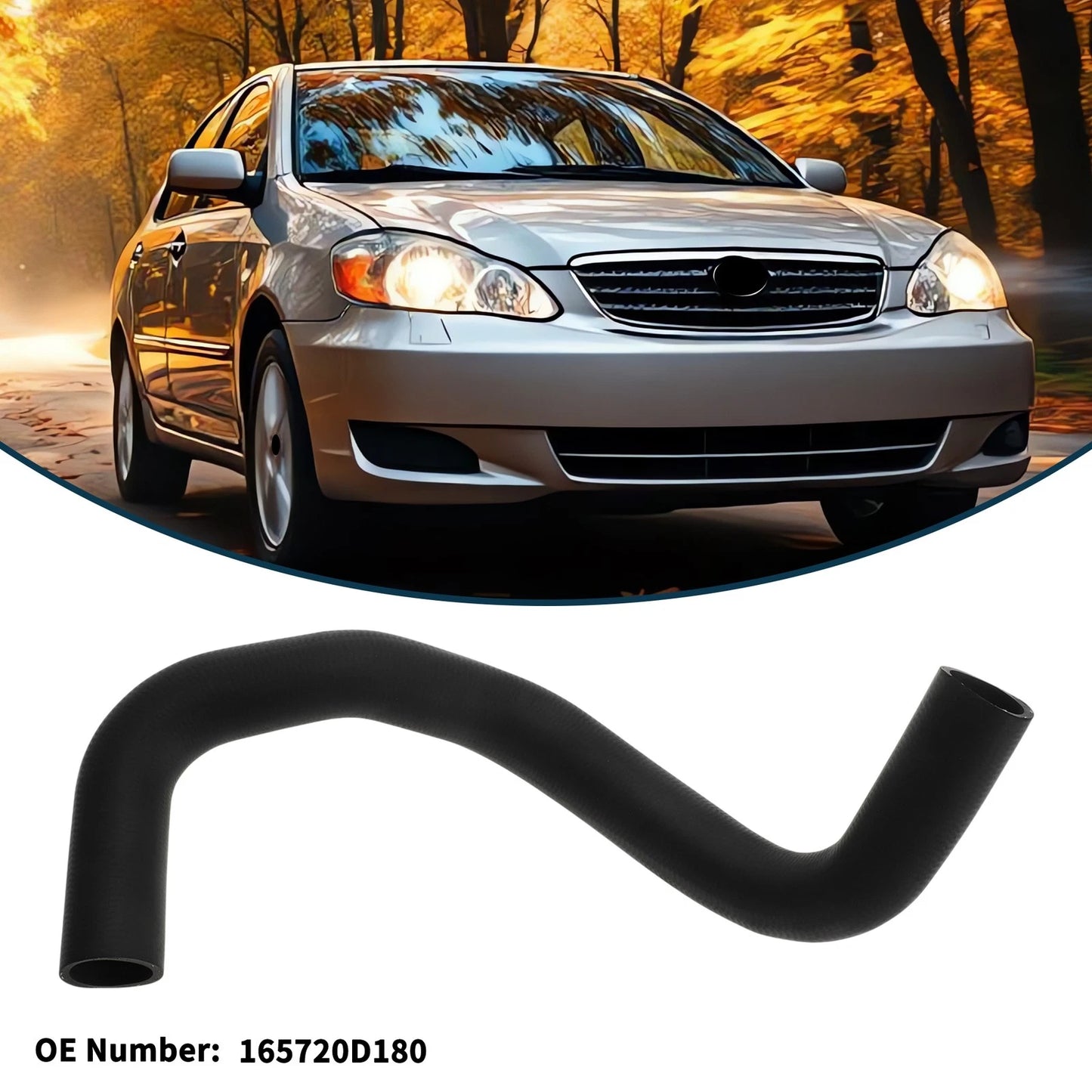 Radiator Hose No. 165720D180 for Toyota Corolla EX (2004–2007)
