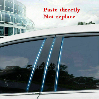 Pillar Post Door Window Trim Cover 6 pcs for Toyota Sienna (2002–2010)
