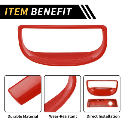 Glove Box Handle Switch Cover Trim for Jeep Wrangler JK (2007–2017) Red