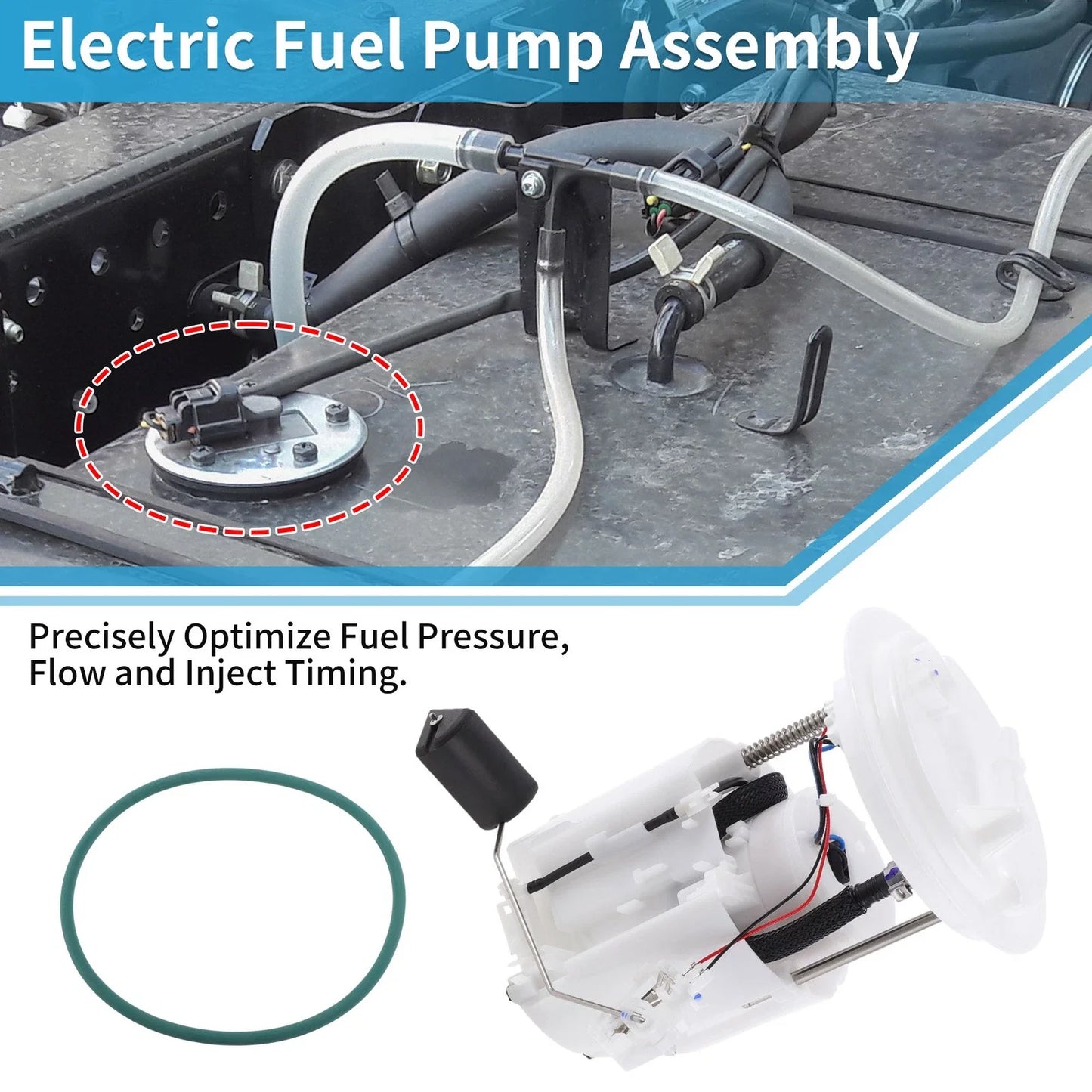 Electric Fuel Pump Assembly for Chrysler Sebring, Dodge Avenger (200 - 200)