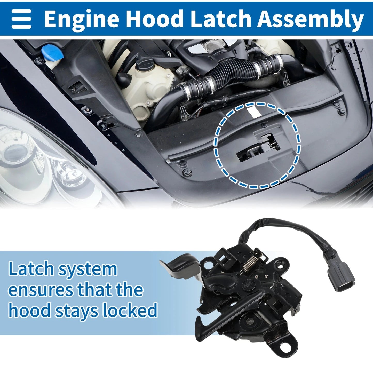 Hood Latch Assembly for Lexus GX460 (2018–2019) No. 5351060321