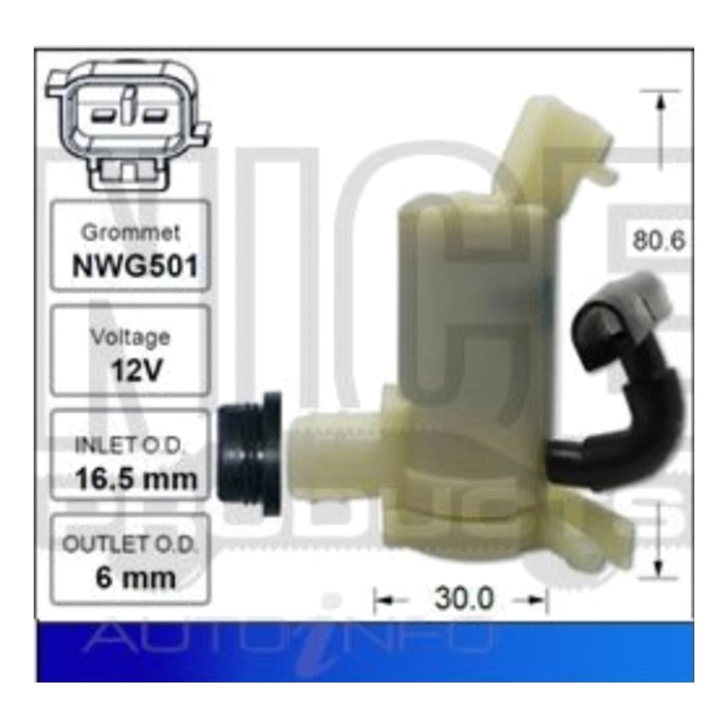 2.0L 4cyl Front Windscreen Washer Pump for Subaru Impreza (2012-2016)