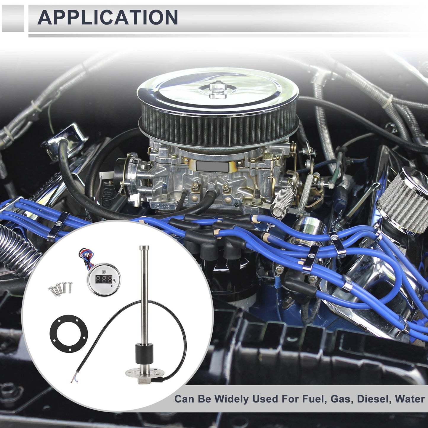 Fuel Sending Unit and Gauge Kit 240-33 Ohm for Boat Car Truck