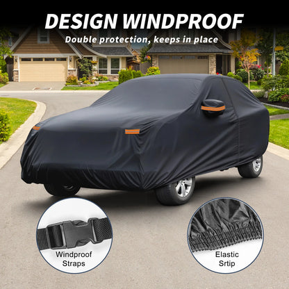 Waterproof Car Cover with Driver Door Zipper for Hyundai Tucson