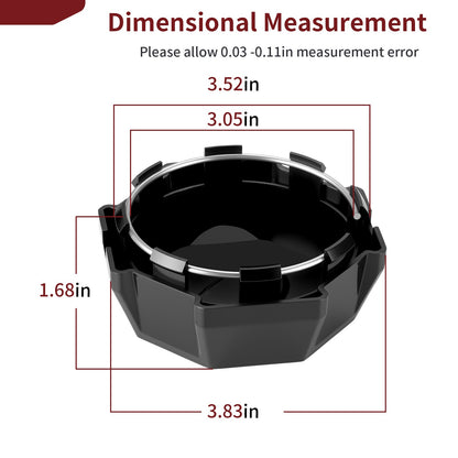 2X Wheel Rim Caps for Polaris Ranger XP 900 (2013–2019)