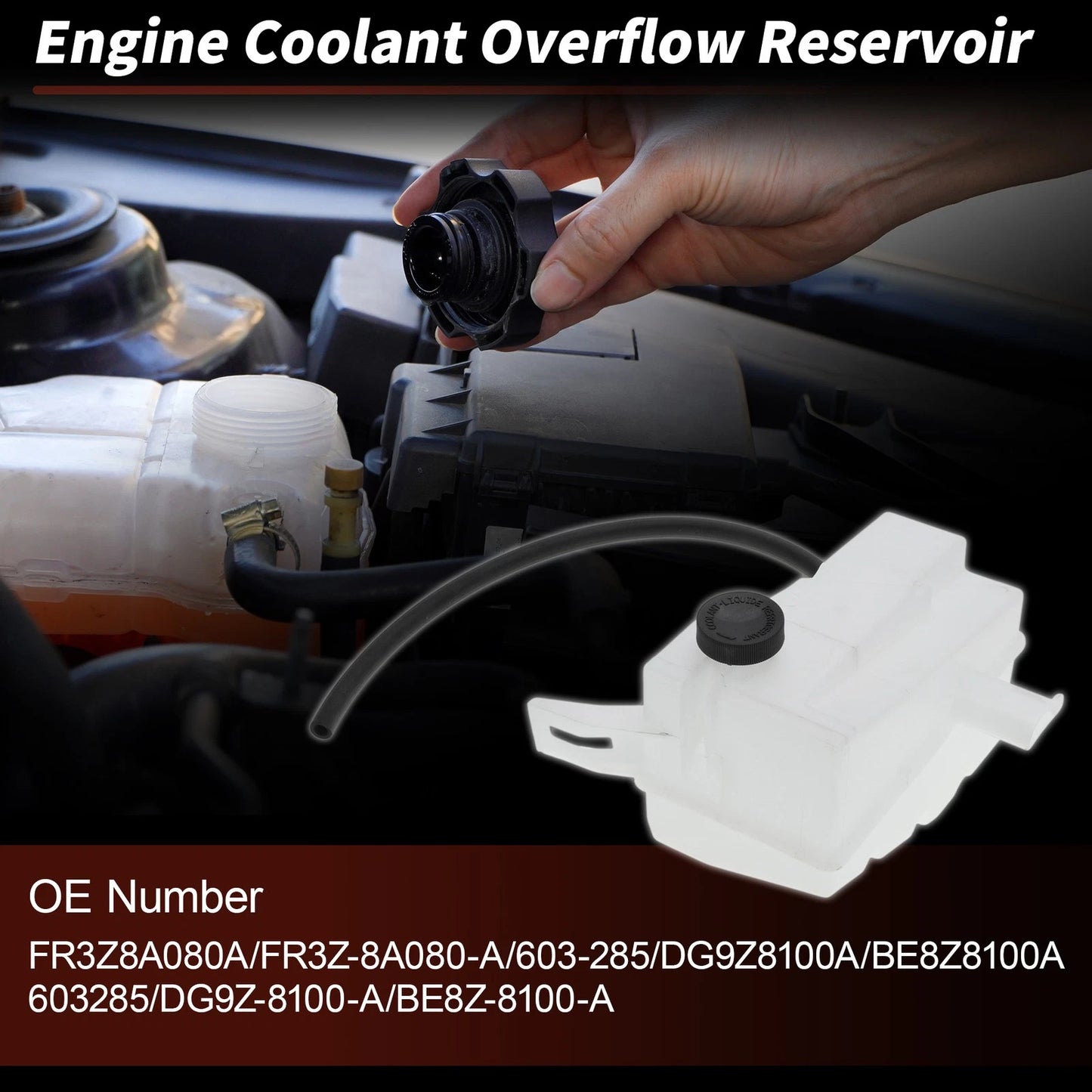 Coolant Expansion Reservoir Tank for Nissan Rogue (2008–2013) No. 21711-JG000