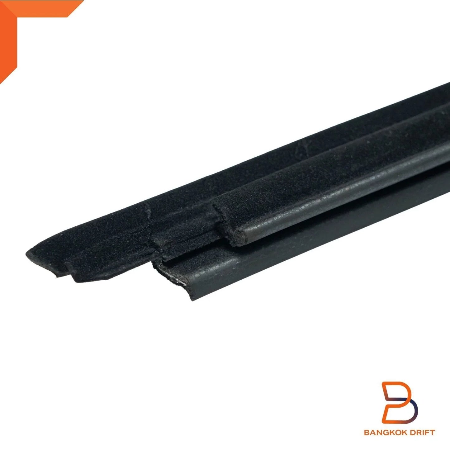 Outer Weatherstrip Front Door Glass Belt Rubber Seal for Nissan Navara D21