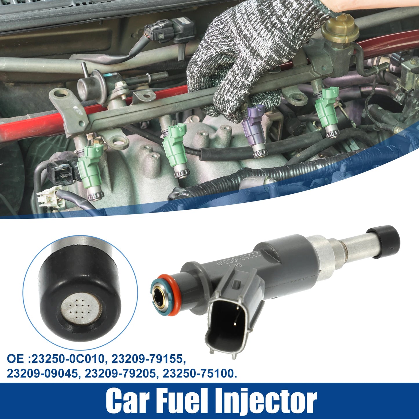 1pc Fuel Injector Nozzle for Toyota Tacoma 2.7L (2005–2014) 23209-79155