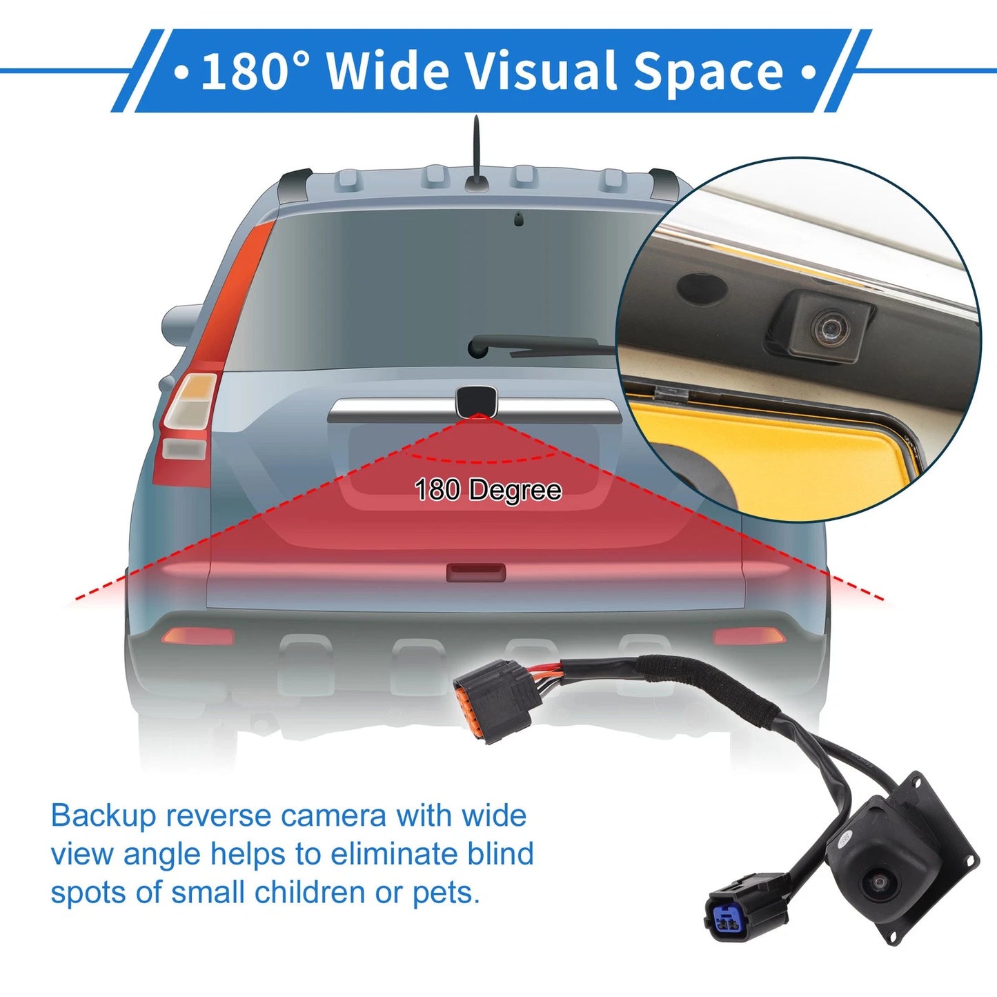 Rear View Camera for Hyundai Genesis Sedan (2015–2020) 120-180°