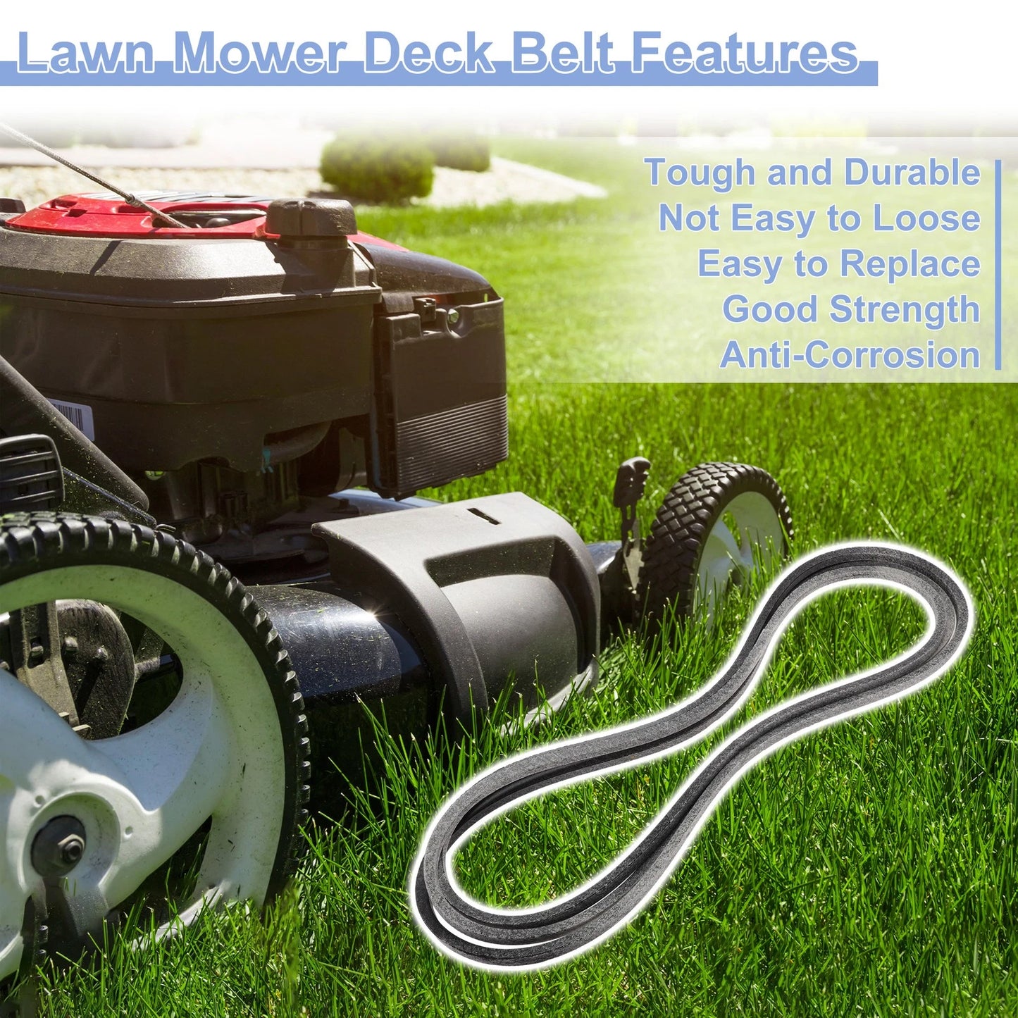 Lawn Mower Deck Belt for Toro Titan HD 1500 (No.1351873/1334372)
