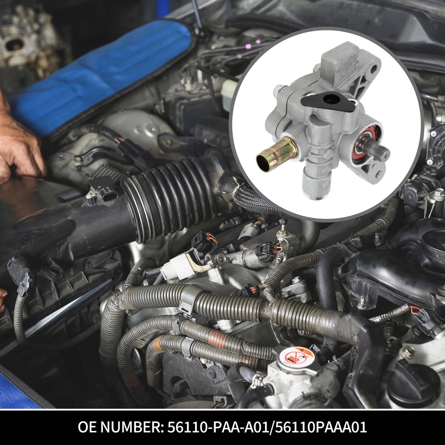 1 Pc Power Steering Pump No. 56110-PAA-A01 for Honda Accord (1998–2002)