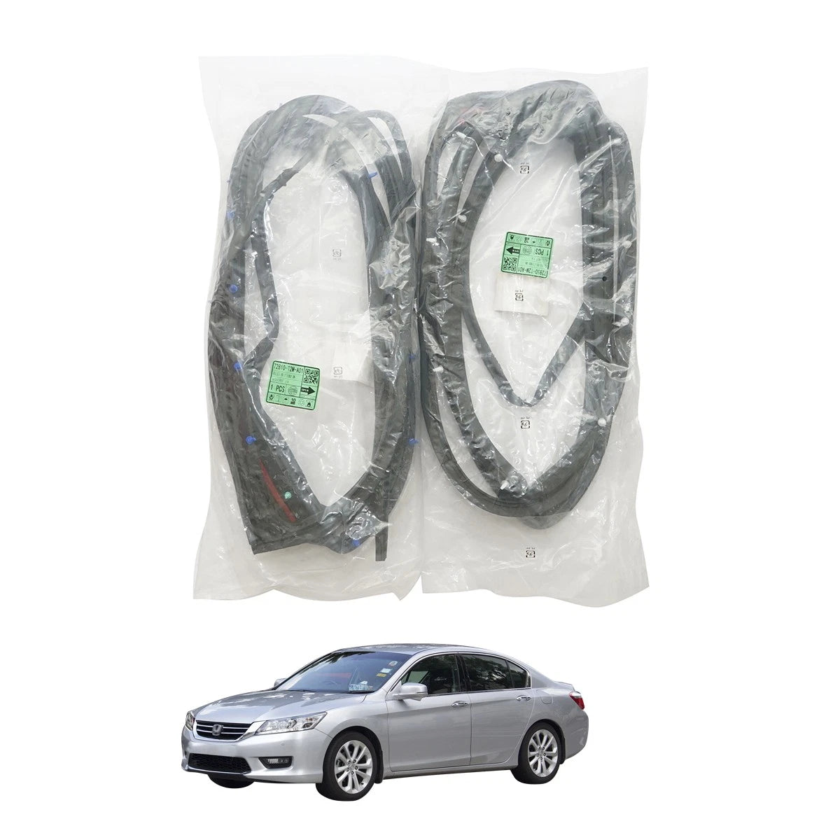 Rear Door Weatherstrip for Honda Accord 4DR Sedan (2013–2017)