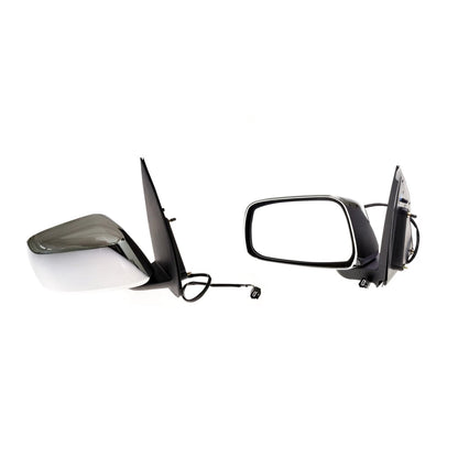 Chrome Electric Door Mirror Pair for Nissan Navara Frontier D40 (2005–2015)