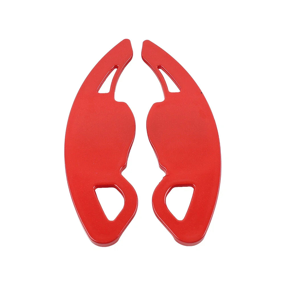 Red Steering Wheel Paddle Shifter Extensions for VW Golf Jetta Passat Polo
