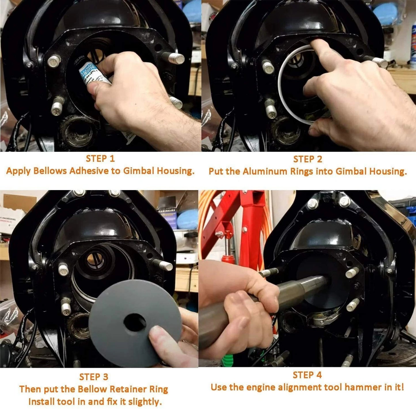 Bellow Retainer Ring Install Tool for Mercruiser Alpha One Gen 2