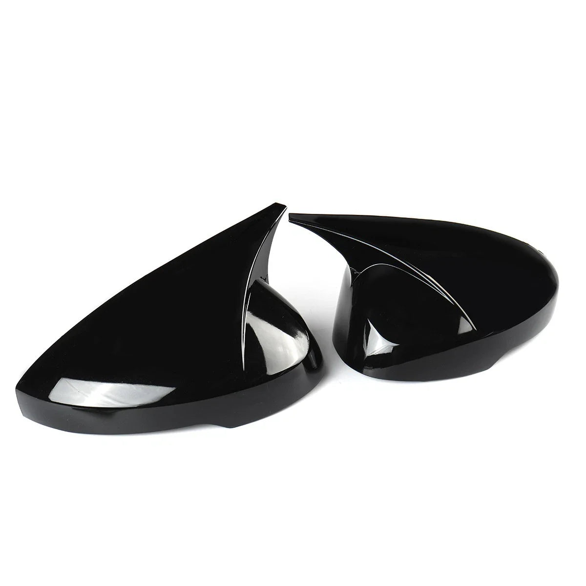 Pair / Black Side Rear View Mirror Cover Cap for Honda Civic (2022–2025)