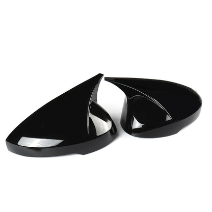 Pair / Black Side Rear View Mirror Cover Cap for Honda Civic (2022–2025)