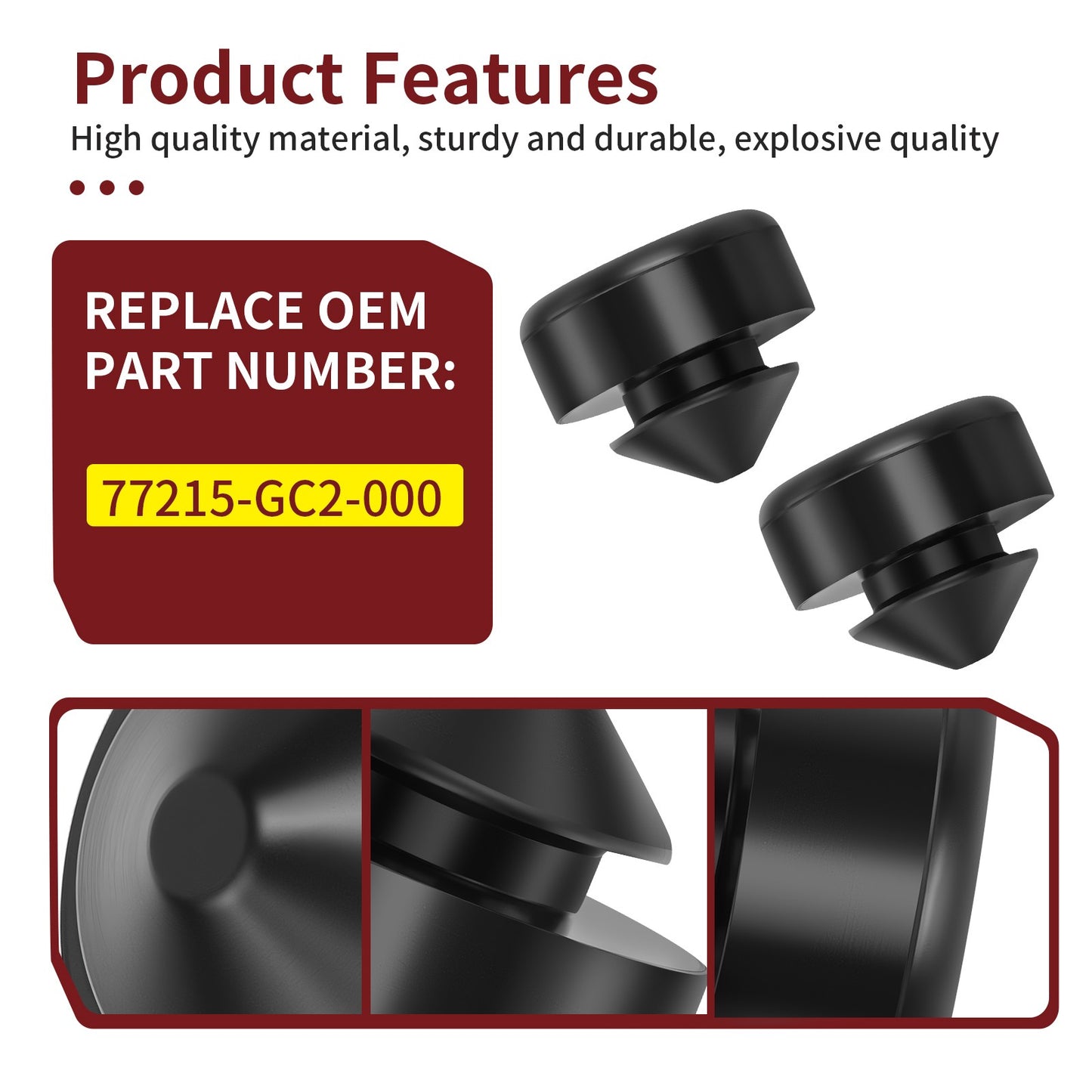 2X Seat Rubber Cushion for Honda TRX450ER (2006–2009, 2012–2014)