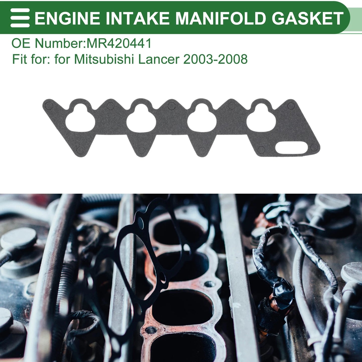 Engine Intake Manifold Gasket for Mitsubishi Lancer (2003–2008) MR420441