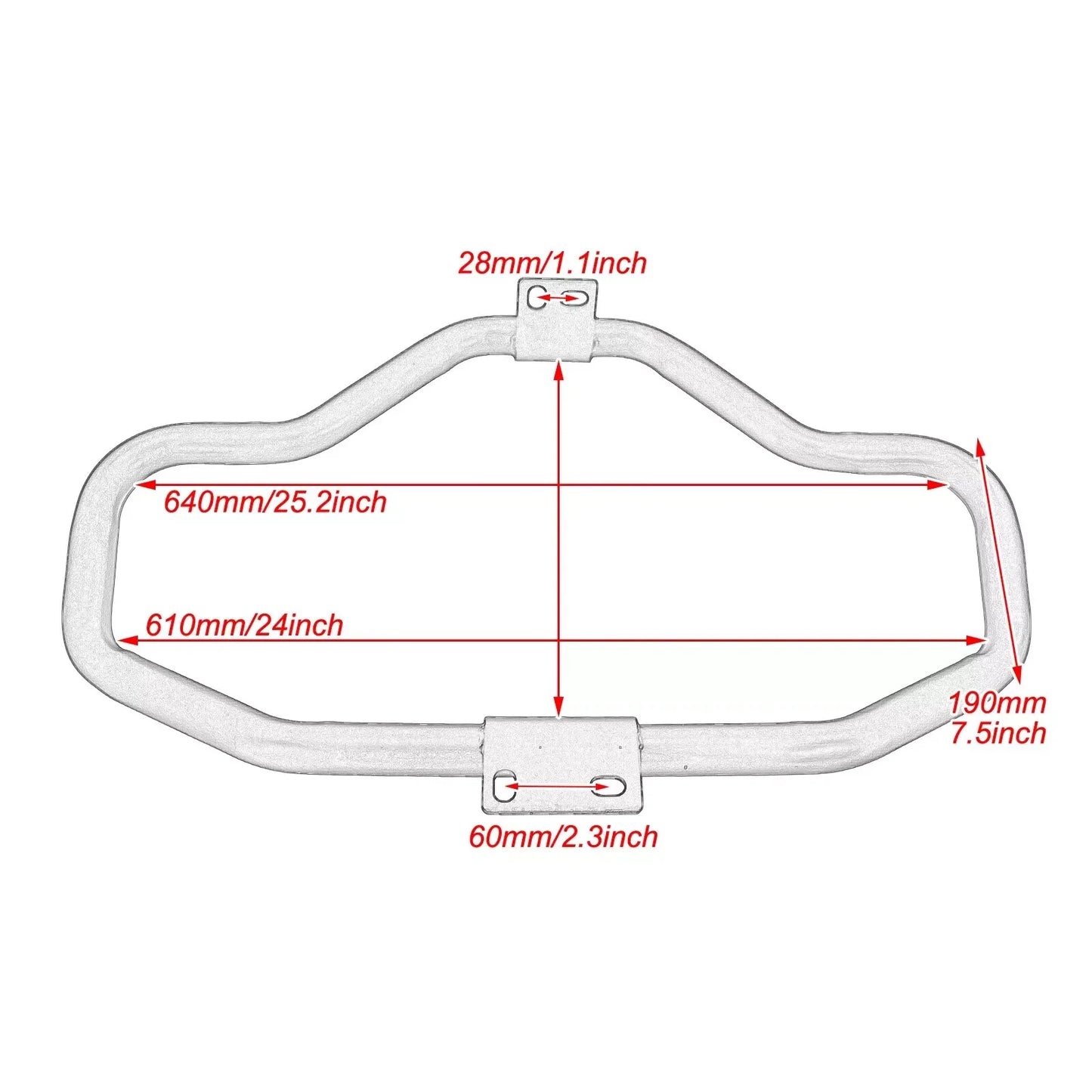 Black Engine Guard Highway Crash Bar for Harley Sportster XL 883 1200 (04-22)