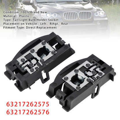 Set of 2 Tail Light Bulb Holder Sockets for BMW X5 (2008–2013)