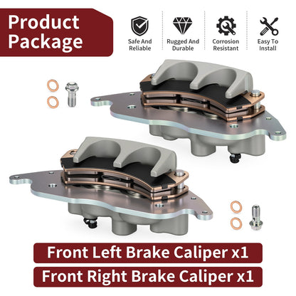 Front Brake Calipers with Pads for Polaris RZR PRO XP (2021)