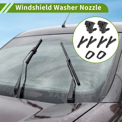 Windshield Washer Nozzle Set with Hose Connector for Pontiac (No. 15247800)