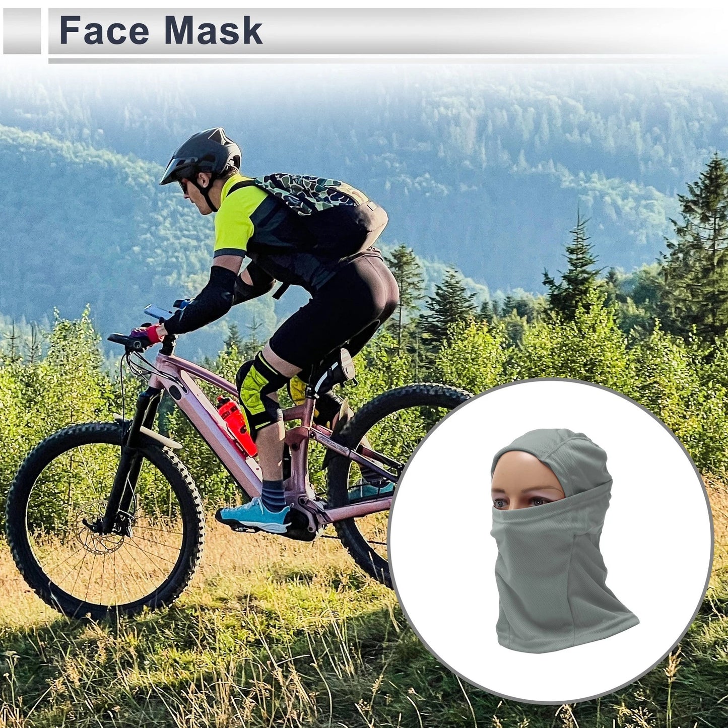 Full Face Mask for Universal Fit (Breathable Polyester)