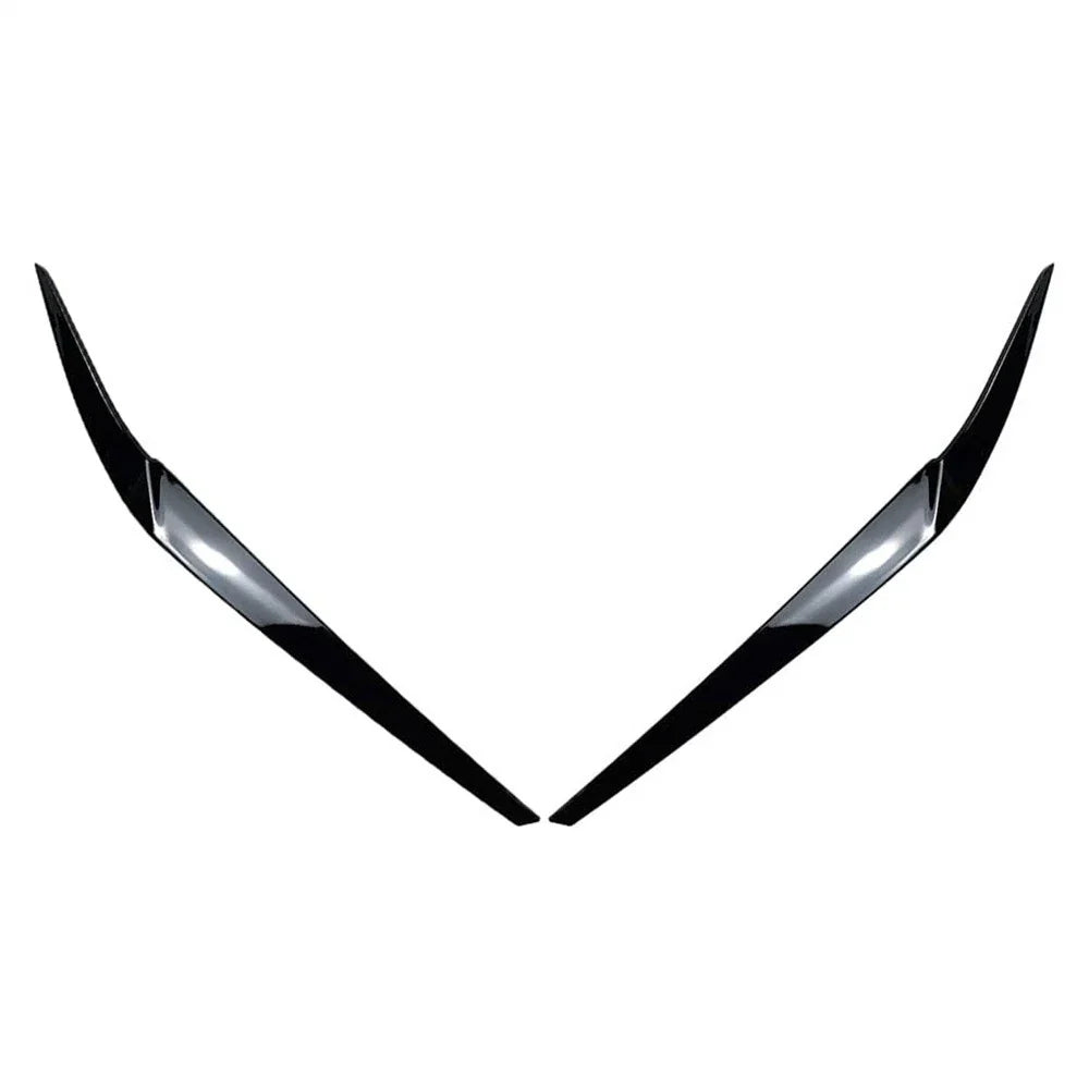 Gloss Black Headlight Eyelid Trim for BMW 5 Series G30 2017-2023