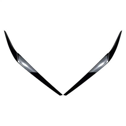 Gloss Black Headlight Eyelid Trim for BMW 5 Series G30 2017-2023