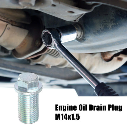M14x1.5 Steel Engine Oil Drain Plug Screw w/ Seal Ring for Dodge (2003-2023)