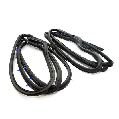 Set of 4 Rear Door Weatherstrip Rubber Seals for Honda Civic (2012–2015)