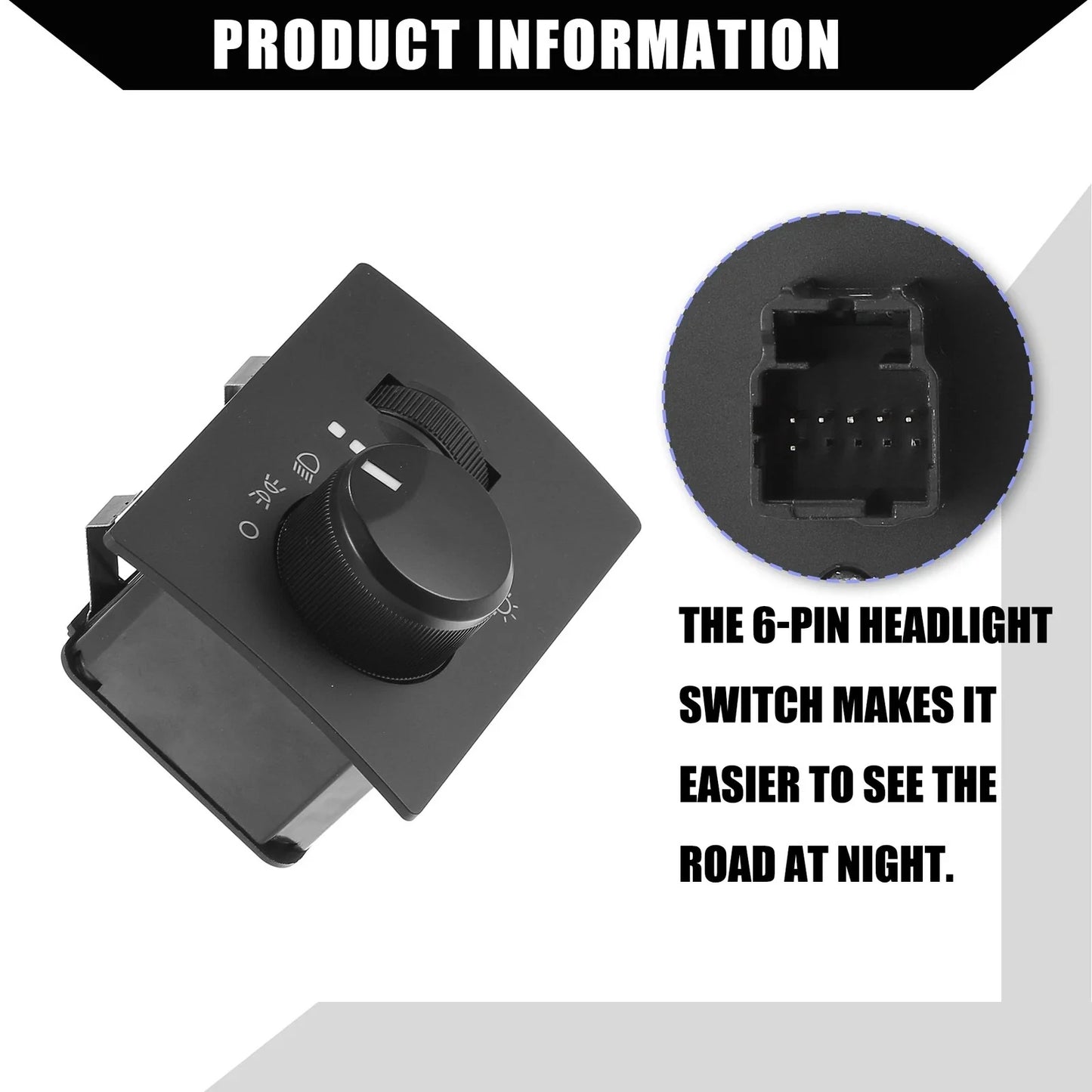 Car Headlight Switch for Chrysler 300, Dodge Challenger (2005-2010)