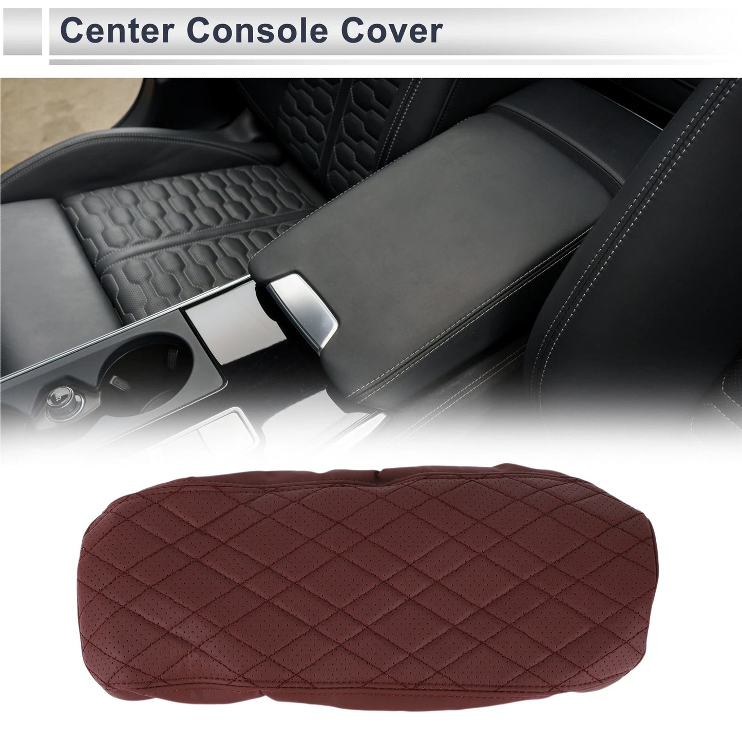 Center Console Cover for BMW i3 (2022–2024) Wine Red