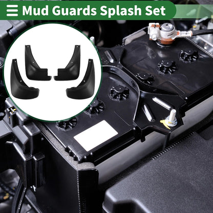Mud Flaps Splash Guards for Hyundai Accent (2007-2010) with Mount Accessories