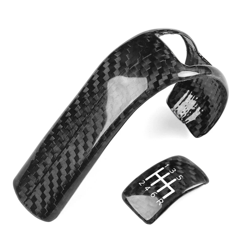 Gear Shift Knob & Engine Start Stop Button Cover Trim for Nissan GTR R35 (2008–2016)
