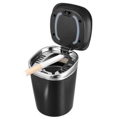 Car Ashtray Trash Can with LED Light for Universal Fit (2010–2023)