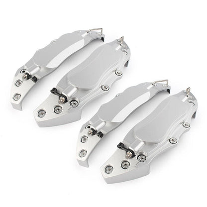 Set of 4 Metal 3D Brake Caliper Covers for Universal Fit (10.5")