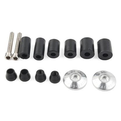7/8" Handlebar End Weights Grips Cap Plugs for Dirt Bike Motor Silver