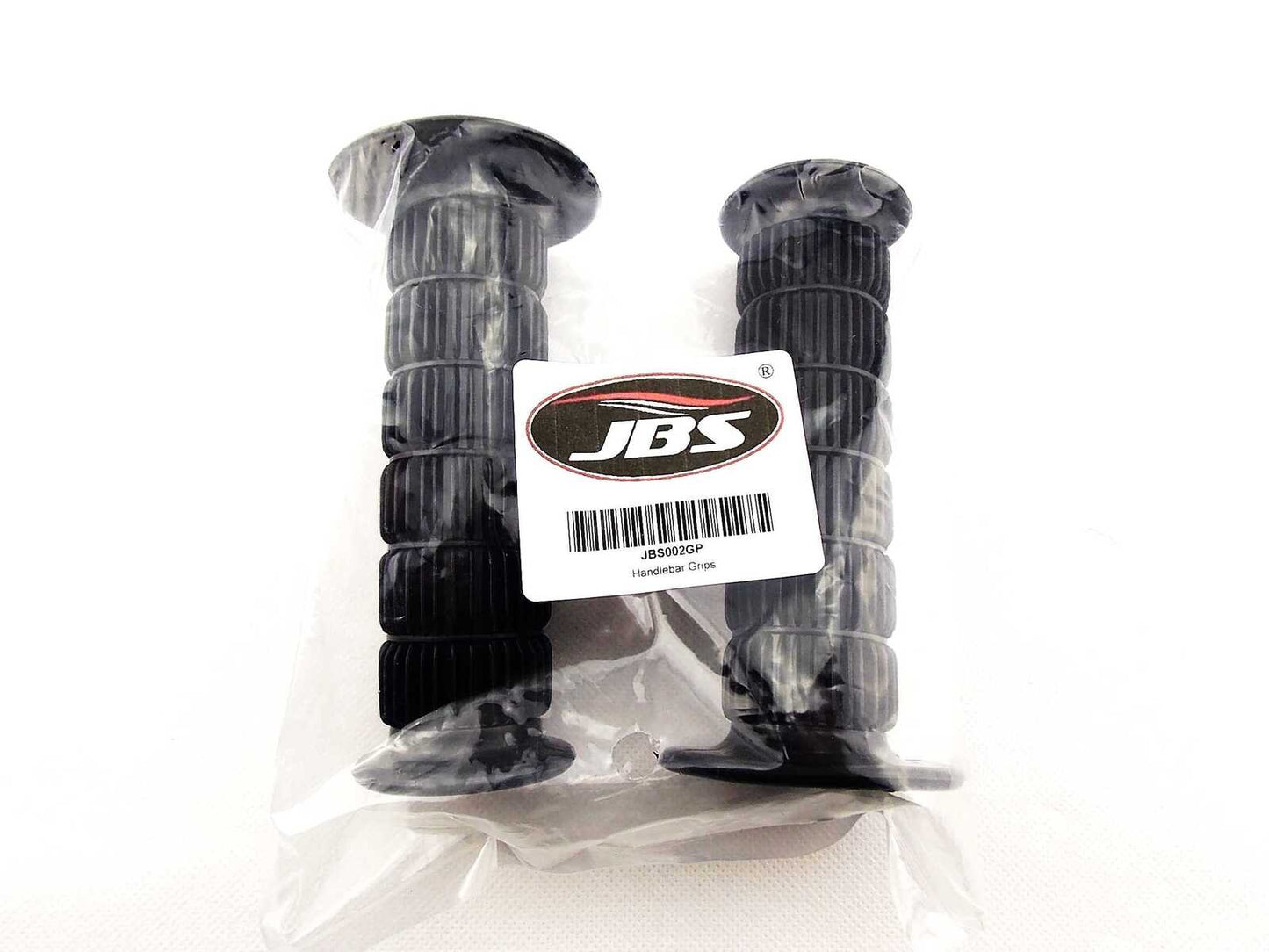 Set of 2 Black Hand Grips for Suzuki JBS (Vintage Classic Retro)