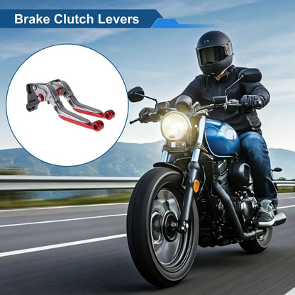 Adjustable Brake Clutch Levers for Kawasaki ZZR600 (2005–2009) Titanium Red
