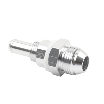 8AN Male Flare Bulkhead to 3/8" Hose Barb Fuel Tank Fitting for Universal (N/A)