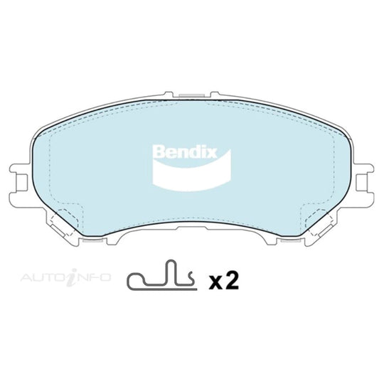 Set of 4 Front Disc Brake Pads for Nissan QASHQAI J11 (2014–2020)