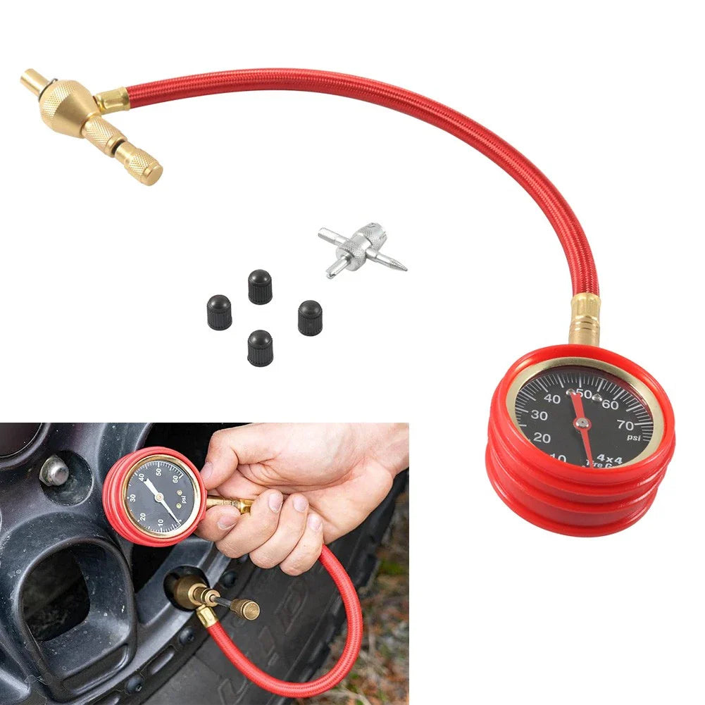Tire Deflator Kit 0-75 PSI for Offroad Vehicles