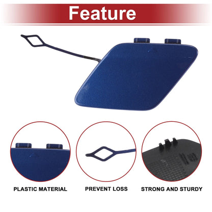 Rear Tow Hook Cover Cap for BMW 428i (2014–2016) No. 51127363264 Estoril Blue
