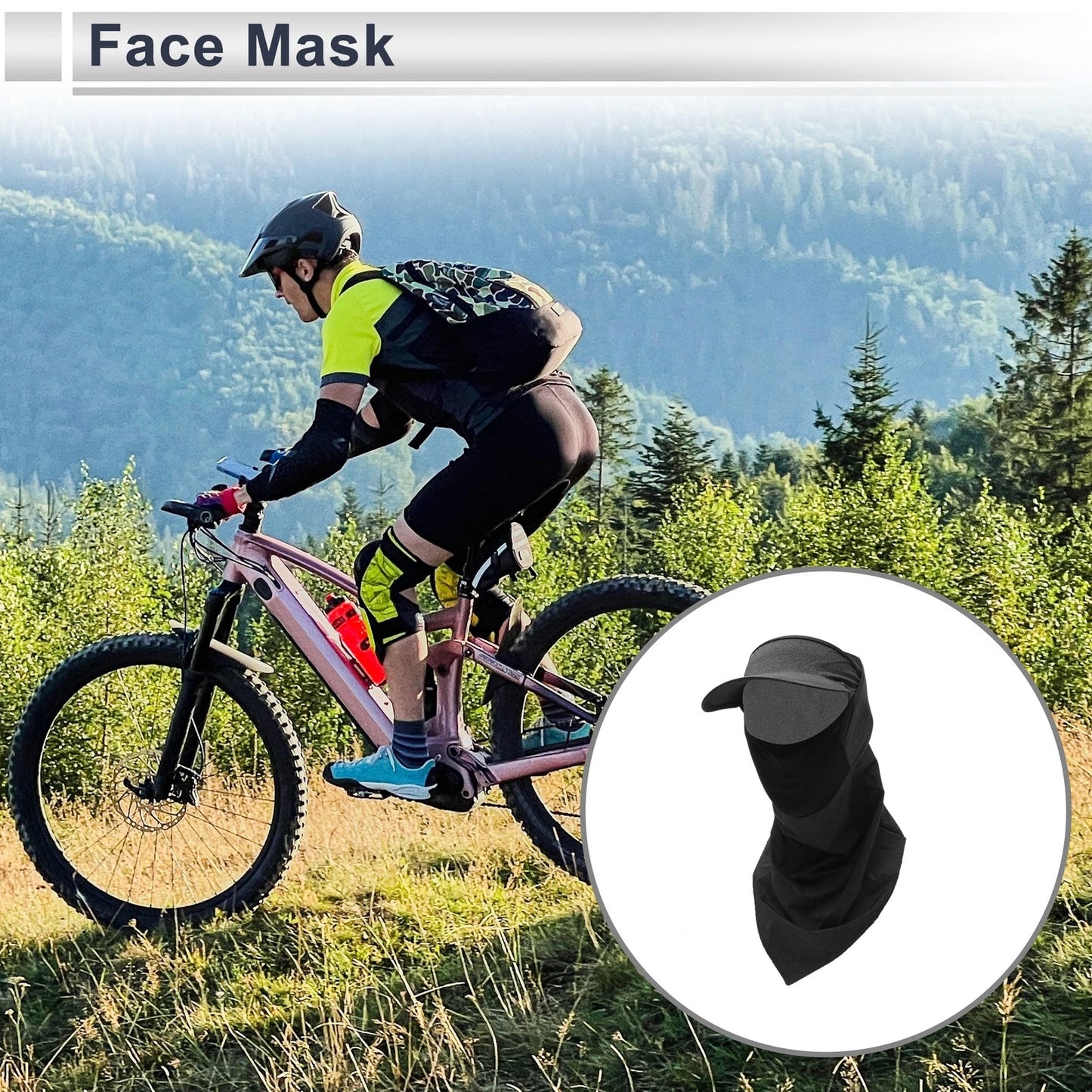 Half-Wrapped Triangular Scarf UV Face Shield for Universal Fit (2023)
